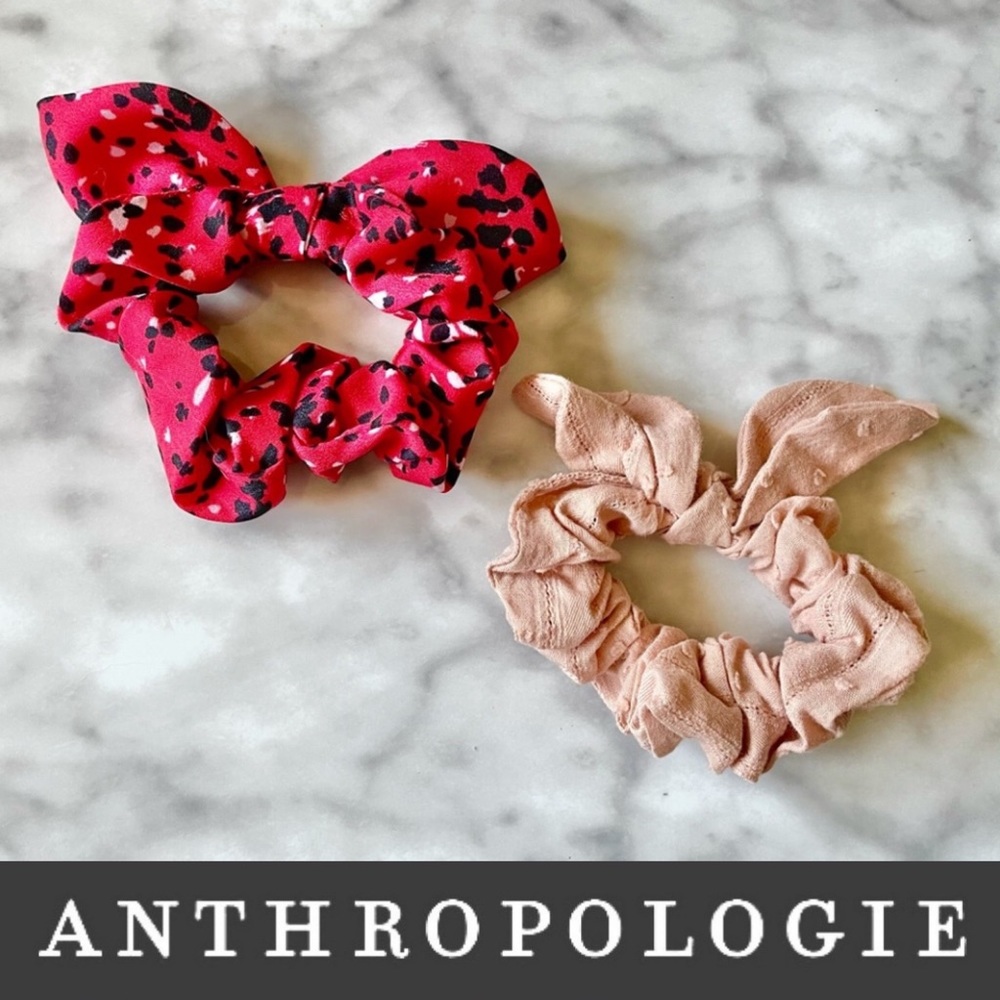 *SALE* New Anthropologie Scrunchies - Pink & Red